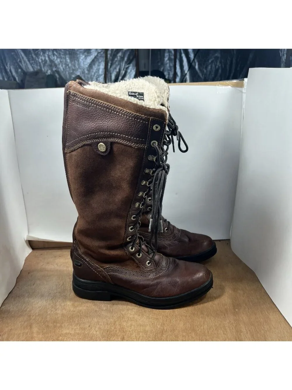 Ariat Wythburn Tall Waterproof Boot Dark Brown Women Size 9